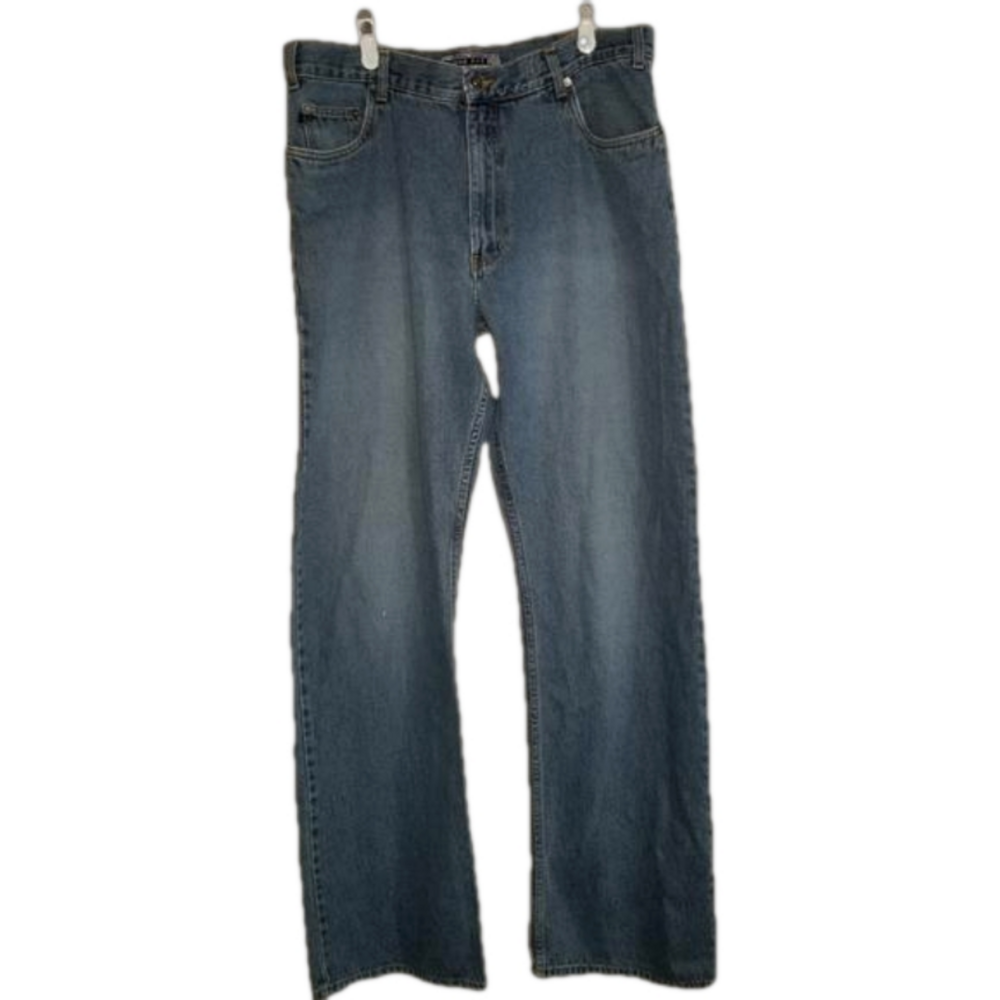 Vintage Brody Loose Fit Denim Jeans Label Reads Size 36x36 Made In Hong Kong